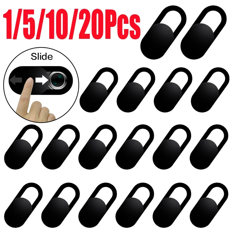 Obturateur de couverture de webcam universel pour iPad, iPhone, lapmedication, PC, tablette, smartphone, lentille avant, aimant pour téléphone, talk spy, 1-20 pièces