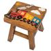 Mason & Marbles Rossum Step Stool Wood in Brown/Orange | 12 H x 12 W x 12 D in | Wayfair 2DA317F46FDB4720A0D396734B450BAA