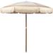 Red Barrel Studio® 6.5 Feet Beach Umbrella w/ Fringe - Patio Umbrella - Outdoor Umbrella - UV50+ Sun Protection | Wayfair