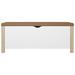 Ebern Designs Atalfo Faux Leather Flip Top Storage Bench Faux Leather/Wood/Leather/Manufactured Wood in Blue/White/Brown | Wayfair