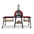 WPPO Infinity Stone Outdoor Hybrid Pizza Oven in Red | 39 H x 30 W x 35.5 D in | Wayfair WKI66-RR