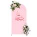 YINXIER Steel Backdrops & Signs Metal in Pink/White | 78.72 H x 39.36 W x 19.69 D in | Wayfair W2525