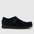 Clarks wallabee evo shoes in black