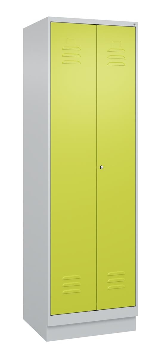 C+P Putzmittel-Spind Classic PLUS, Sockel, 2 Abteile, 1950x600x500mm, 7035/0024 Image