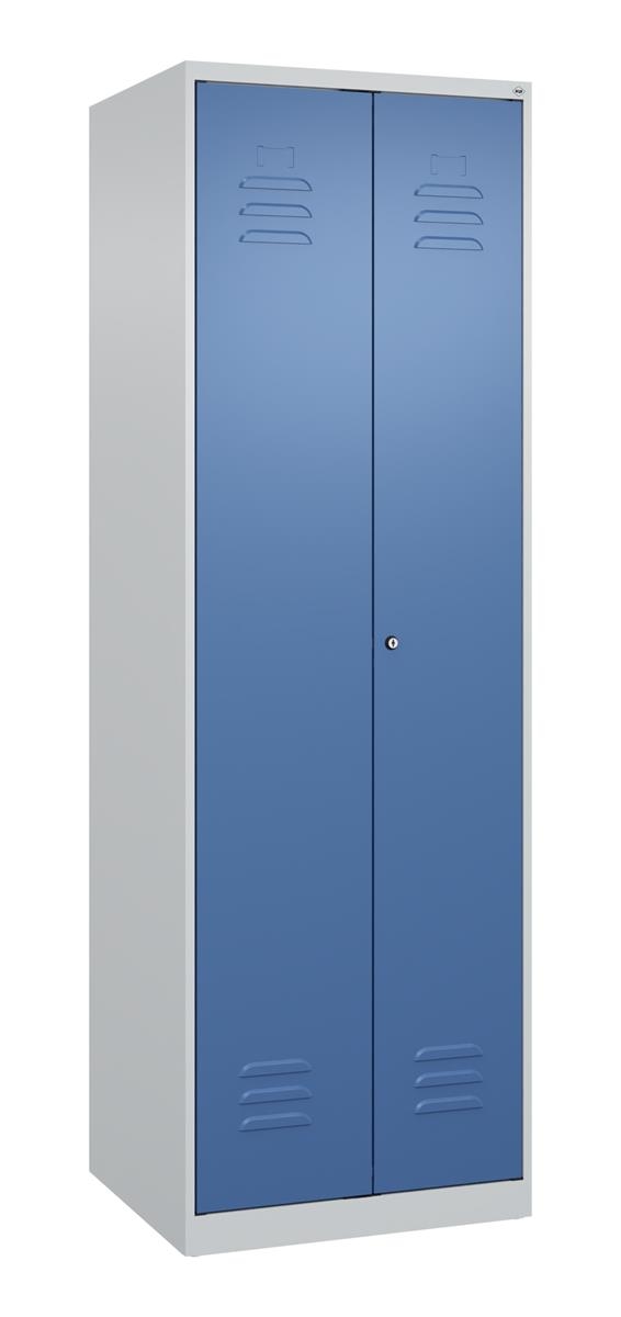 C+P Wäsche-/Garderobenspind Classic PLUS, 2 Abteile, 1850x600x500mm, 7035/5023 Image