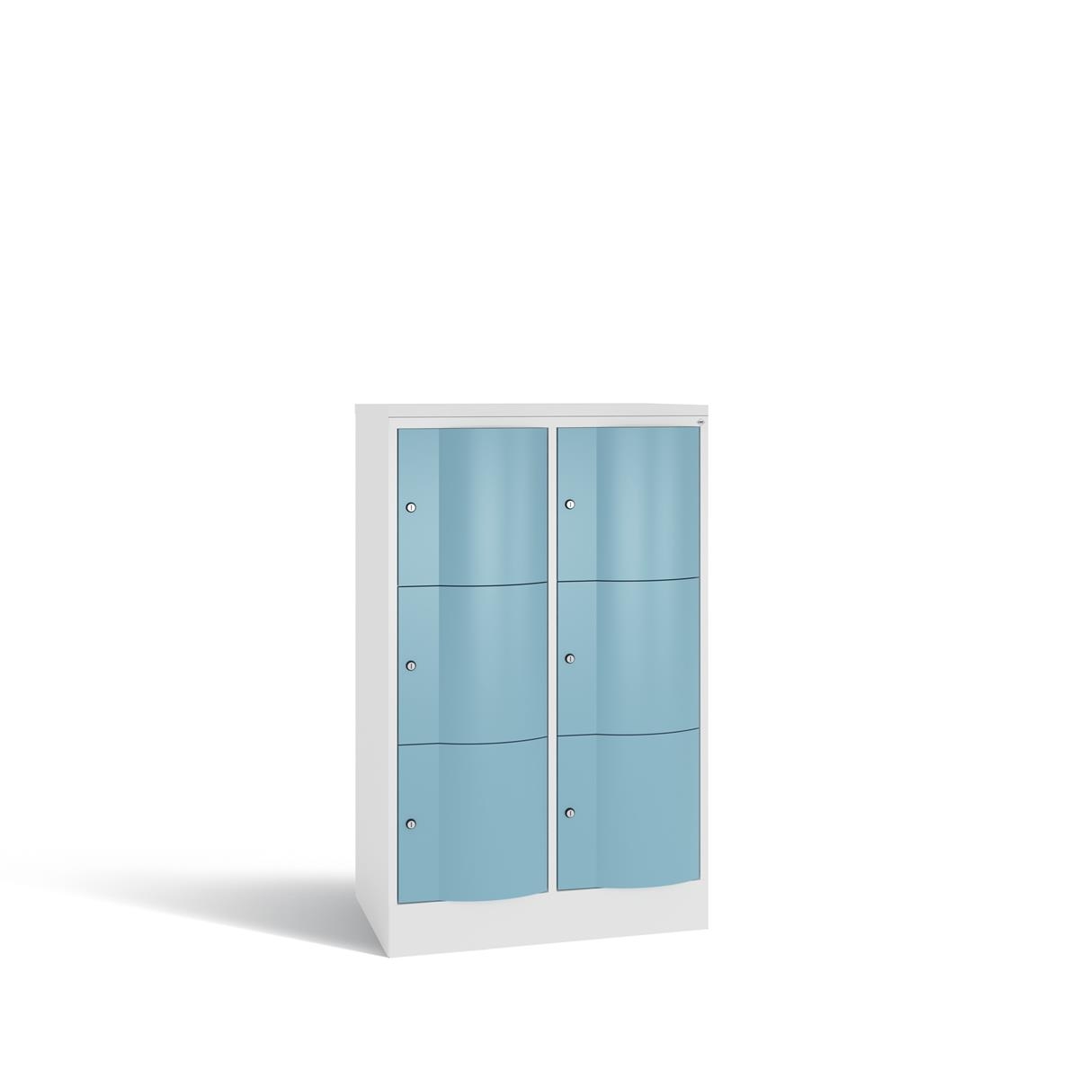 C+P Schließfachschrank Resisto, H1255xB772xT540mm, 9016/0010 Image