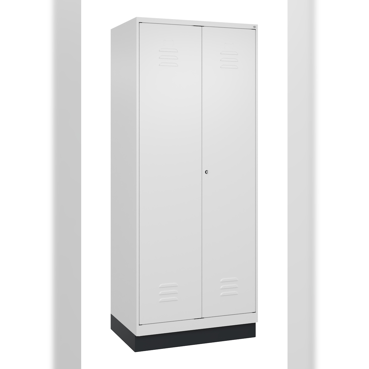 C+P Wäsche-/Kombispind Classic PLUS, Sockel, 2 Abteile, 1950x800x500mm, 9016/901 Image