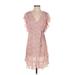 Feather Bone by Anthropologie Casual Dress - Mini: Pink Dresses - Women's Size X-Small