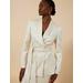 Women's Harrison Satin Blazer in Champagne / XL | BCBGMAXAZRIA