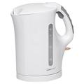 Clatronic® Wasserkocher | Kettle | Wasserkocher 1,7 L mit automatischer u. manuellen Abschaltung | herausnehmbarer Kalkfilter | max. 2200Watt | Wasserkocher weiß | WK 3445 weiß