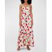 Etta Tiered Floral-print Sweetheart Maxi Dress