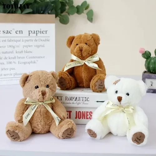 18cm 1pc süße Bären puppen schöne Teddybär Stofftier Stofftier Spielzeug Jungen Mädchen Geburtstag Brinquedos Hochzeits geschenke