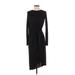 Zara W&B Collection Casual Dress - Midi: Black Dresses - Women's Size Small