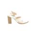 Old Navy Sandals: Ivory Solid Shoes - Women's Size 10 - Open Toe