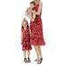Mommy and Me Matching Dresses Mother Daughter Summer Boho Dresses Sleeveless Floral Beach Dresses Family Clothing Princess Dress Sets