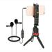 1X Smartphone Microphone Dual Omni-directional Lavalier Electret Condenser Microphone