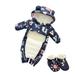 Cute Fall Outfits For Toddler Baby Cartoon Hooded Snow Wear Jumpsuit Outwear Snowsuit Warm Romper Coat With Shoes Set Clothes Baby Outfit Sets Navy 9 Months-12 Months