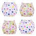 CHUANK 4Pcs Training Pants for Boys Girls Toddlers Baby Potty Training Cotton Absorbent Training Pants Unisex Toddler Pee Pants for Boys & Girls(2 * Pink Dots+2 * Sunflower)