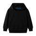 DkinJom baby boy clothes Toddler/kids Boys/girls Spring/autumn Hooded Long Sleeve Solid Color Sweatshirt Daily School Sporty Wear