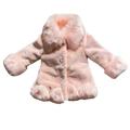 ASFGIMUJ Toddler Jackets For Girls Jacket Fall Winter Kids Collar Soild Jackets Warm Woolen Jacket Coats Baby Winter Coat Pink 2 Years-3 Years