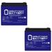 12V 35AH GEL Replacement Battery for Pride Jazzy 1107 - 2 Pack