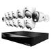 2-Way Audio 20 Channel DVR Security System with 2TB Hard Drive and 12 Wired 4K Deterrence Cameras - 2 Bullet 10 Dome