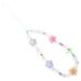 Phones Phone Lanyards for Women Fancy Gifts Phone Lanyard Strap Charm Beaded Phone Charms Anti-lost Mobile Phone Chain Beaded Flower Mobile Phone Lanyard Beaded Cell Phone Acrylic