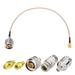SMA Male to N Male RF Coaxial Coax Cable 12inches + 5pcs RF Coax Adapter Kit SMA-N Cable + SMA to N
