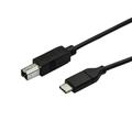 USB C To USB B Printer Cable - 1.6 Ft / 0.5M - USB C Printer Cable - USB C To USB B Cable - USB Type C To Type B (USB2CB50CM) Black