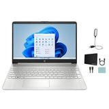 HP 15.6 FHD Touch Laptop AMD Ryzen 7 5700U 16GB RAM 2TB SSD Fingerprint Reader Wi-Fi 5 Bluetooth 5 Silver Windows 11 Home 12-month Office 365 Included + Mazepoly Accessories