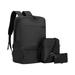 ESULOMP Fashion Three-piece Backpack Backpack Male Business Usb Charging Laptop Bag High-capacity Students Bag