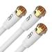 es Coaxial Cable - 20ft (3 White 30 feet)