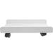 White Laptop Stand Mobile Computer Cart Floor Chassis Accessories