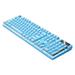 Henpk Gaming Keyboard USB Wired Floating Keyboard Ergonomic Water Mechanical Feeling Keyboard Ultra-Slim LED Backlit Keyboard For Desktop Compute Keyboard Blue 1