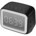 Speaker Mirror Clock Digital Alarm Clocks Speakers Desktop Household Alarm-clock Night Light