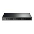 TP-Link 48 port gigabit PoE switch | 48 PoE+ Port @384W w/ 4 SFP Slots | Smart Managed | Limited Lifetime Protection | Support L2/L3/L4 QoS IGMP and LAG | IPv6 and Static Routing (T1600G-52PS)