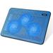 HV-F2056 15.6-17 Inch Laptop Cooler Cooling Pad - Slim Portable USB Powered (3 Fans) (Blue)