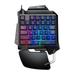 Single-Handed Keyboard Ergonomic Robotic Led Backlit Wired Gaming Keyboard