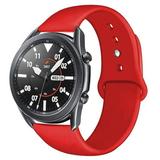 YuiYuKa 20mm/22mm Strap For Samsung Galaxy Watch 4 44mm/5/5 pro/3 45mm Gear S3/S2 Silicone bracelet band Galaxy Watch 4 Classic Huawei Watch GT 2/2e/pro Active 2 46mm/42mm - Red