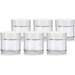 2 Oz Clear Glass Straight Sided Jar With White Smooth Lined Lids (6 Pack)