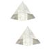 2 Count Crystal Pyramid Natural Ornament Home Decor Mini Crystals Decorative Adornment Craft