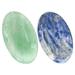 2 Pcs Natural Crystal Giai Green Roll on Pain Relief Facial Scrapping Plate Massage