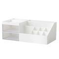 Cglfd Clearance Makeup Table Drawer Type Storage Rack Cosmetic Dressing Table Sorting Plastic Desktop Makeup Lipstick Storage Box White