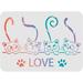 Cat Stencils Love Cat Pattern Stencil Reusable Cat Stencil Cat Paw StencilsTemplate Pet Cat Stencils for Painting on Wood Floor Wall Fabric