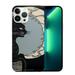 COMIO Hippie Black Cat and Moon Case for iPhone 14 Cute Cool Case for iPhone 14 for Girls Women Men Unique Trendy Bumper Cover Case