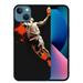 ONETECH Case Compatible with iPhone 15 Case Basketball Players 152 Pattern Design Glass Back Shock Absorption Bumper Protective Case for iPhone 15