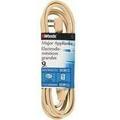 Coleman Cable 0568 2 Pack 9ft. 12/3 20Amp SPT-3 Air Conditioner Cord Beige