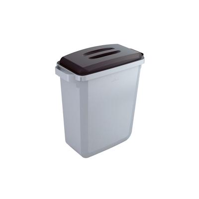 Durable Abfalleimer DURABIN VEH2012029 60l grau +Deckel schwarz Image