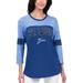 Women's G-III 4Her by Carl Banks Blue St. Louis Blues Play The Game 3/4-Sleeve T-Shirt