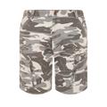 Size 50 Mens Kam Big & Tall Charcoal Grey Camo Cargo Shorts Big & Tall